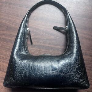Margesherwood Slouch Black Leather Slouch Bag